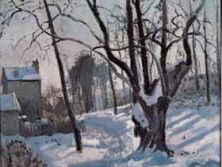 Haga click para ver la imagen ampliada landscape with snow by pissarro.jpg